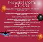 Weekly Sports schedule 2/3 – 2/8